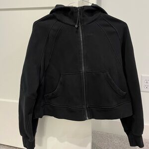Black Lululemon Cropped Scuba Jacket
